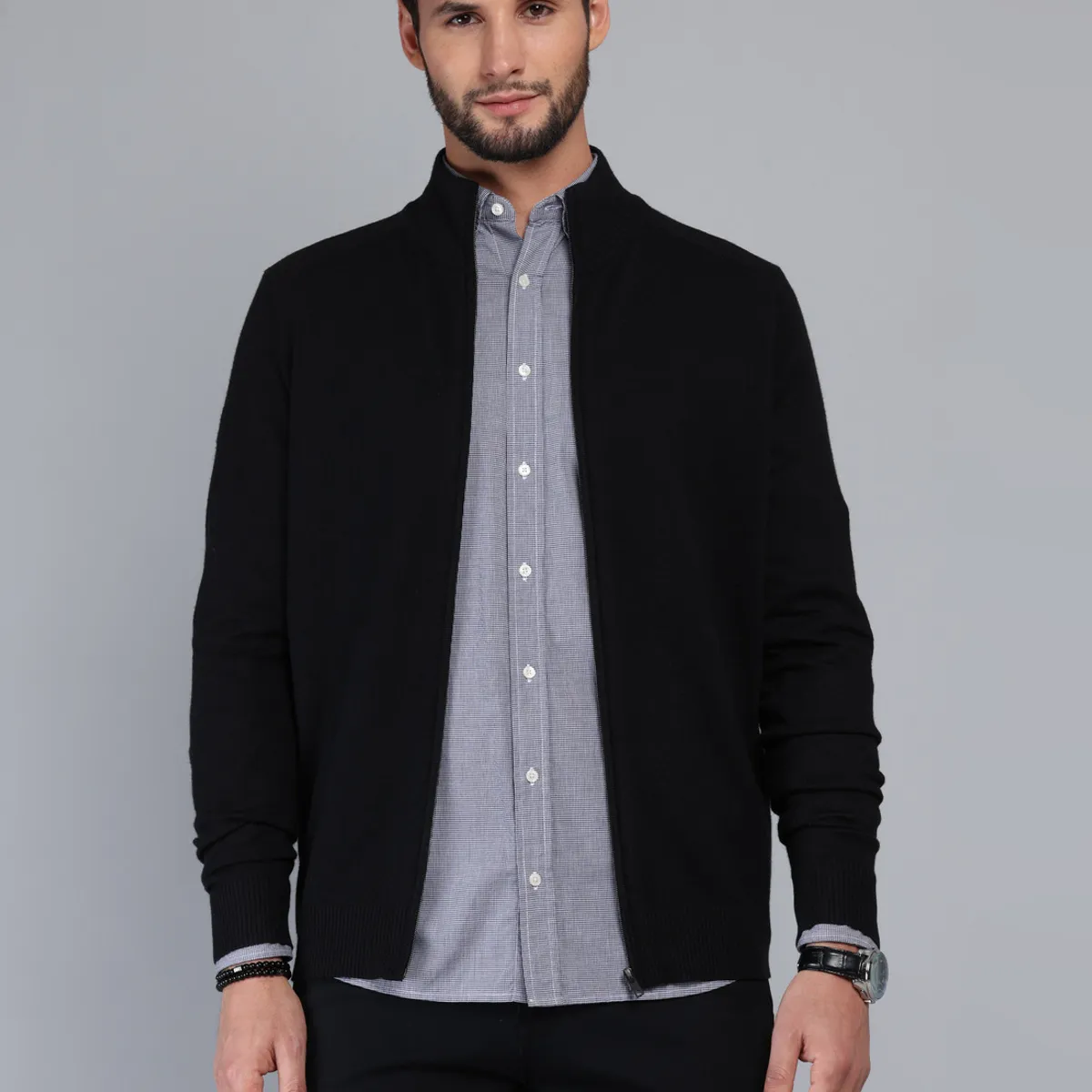 ARROW - Sweater Cuello Alto Regular Fit Negro Arrow ARROW