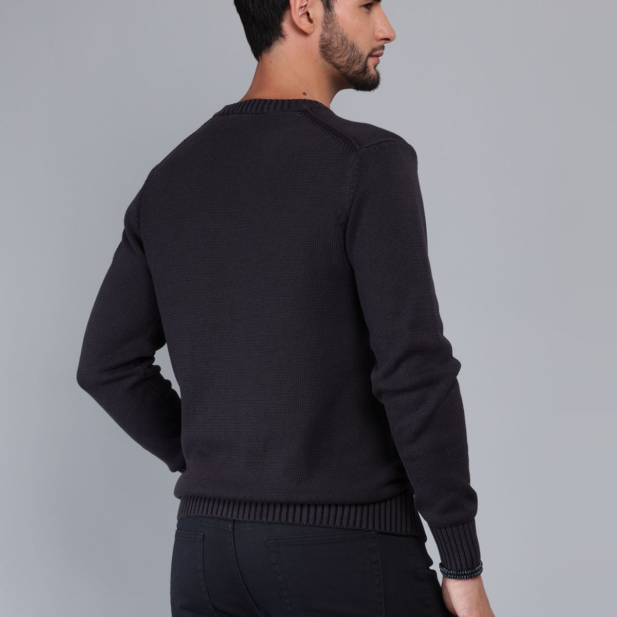 ARROW - Sweater Stone Wash Regular Fit Negro Arrow ARROW
