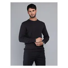 ARROW - Sweater Stone Wash Regular Fit Negro