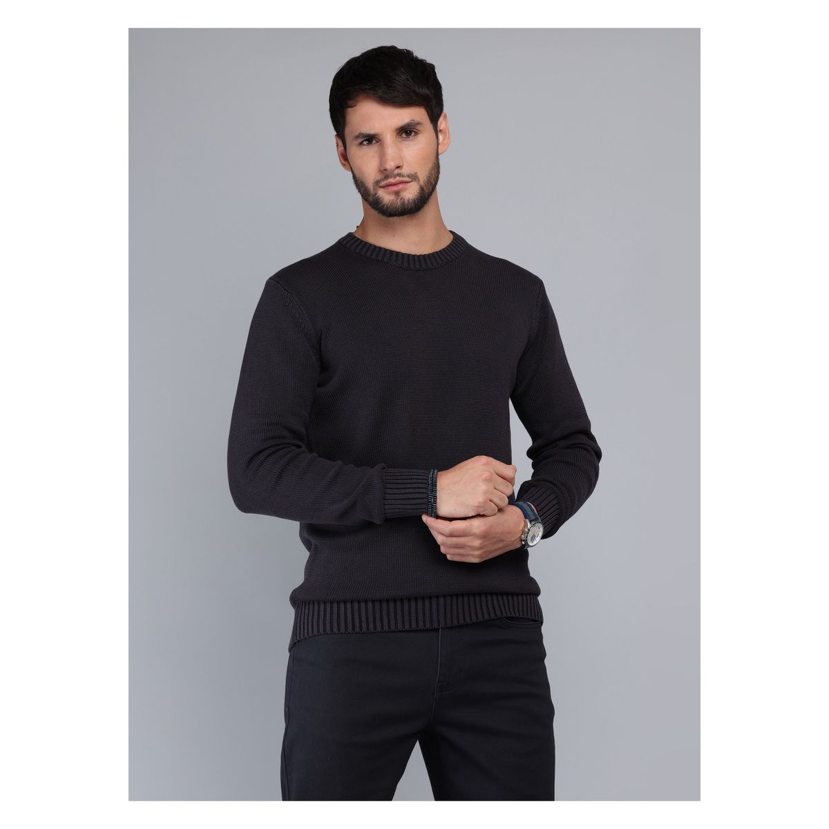 ARROW - Sweater Stone Wash Regular Fit Negro Arrow ARROW