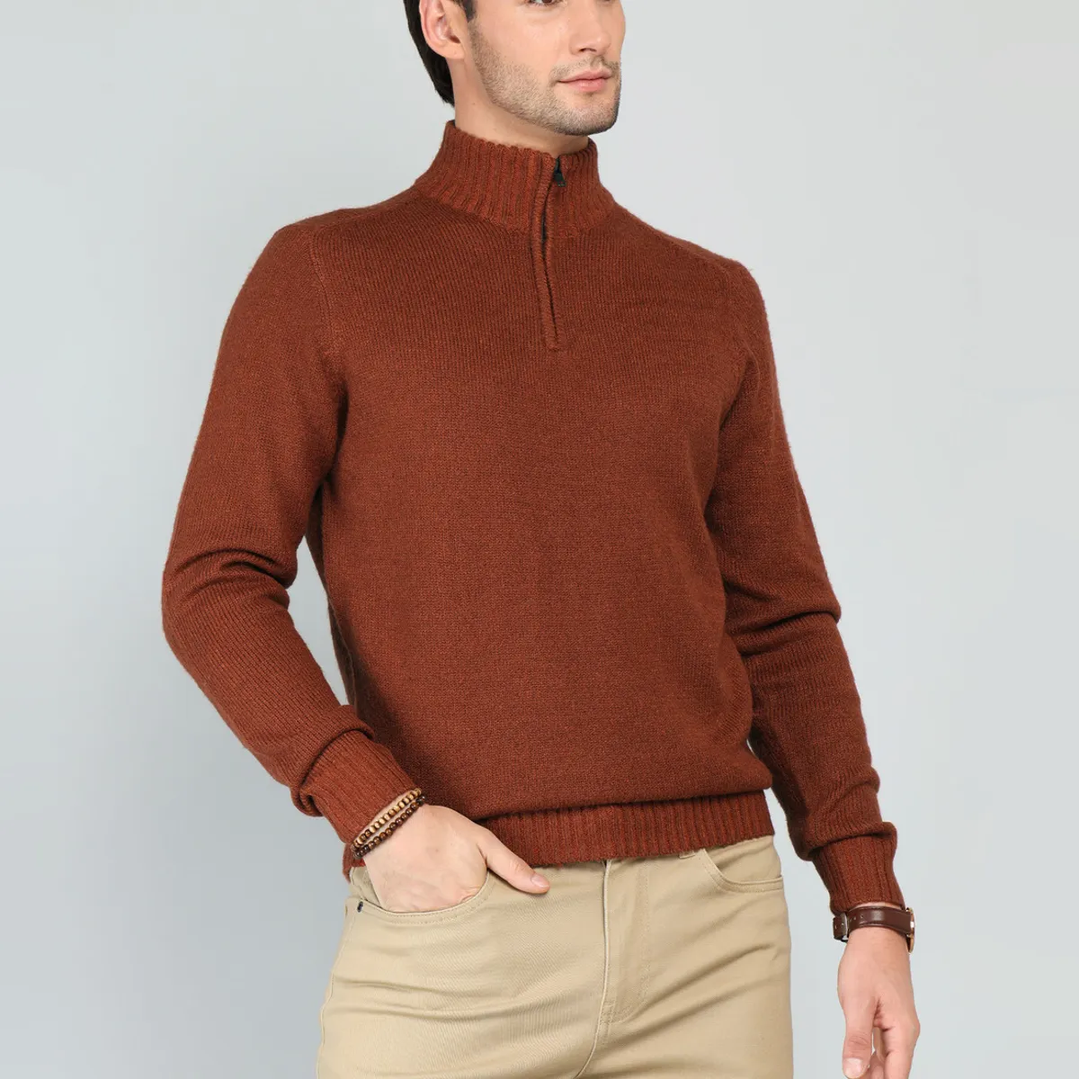 ARROW - Sweater Cuello Alto Regular Fit Terracota Arrow ARROW