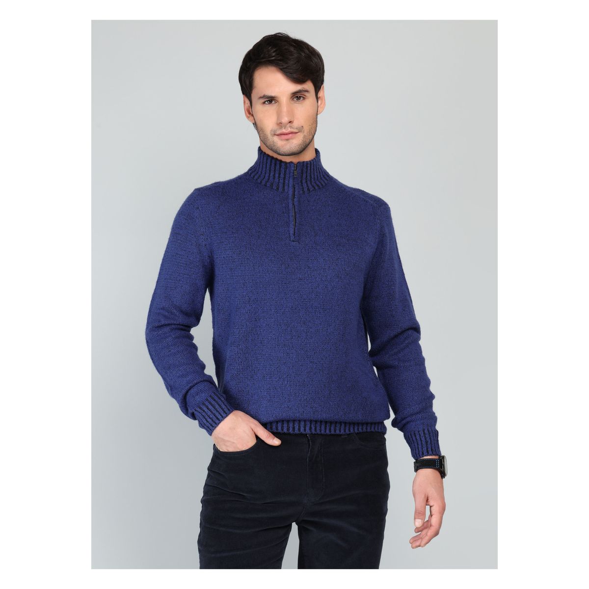 ARROW - Sweater Cuello Alto Regular Fit Azul Arrow ARROW