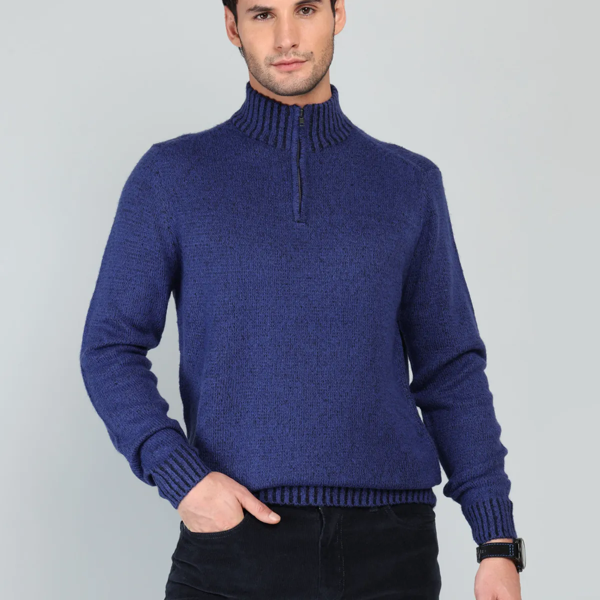 ARROW - Sweater Cuello Alto Regular Fit Azul Arrow ARROW