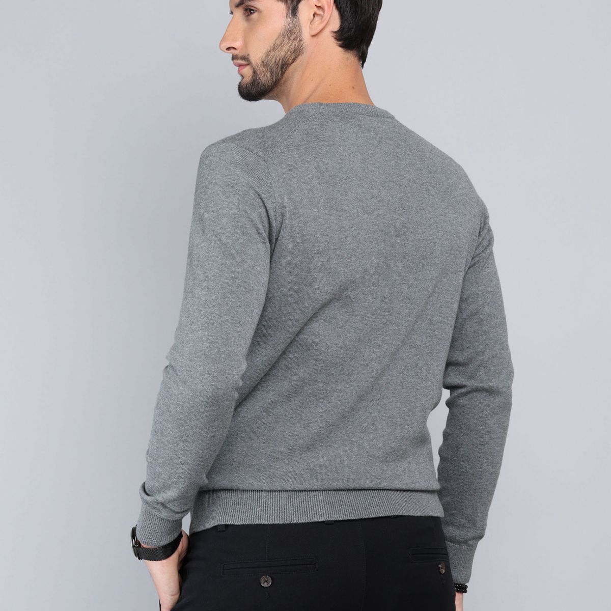 ARROW - Sweater Cuello Redondo Regular Fit Gris Arrow ARROW
