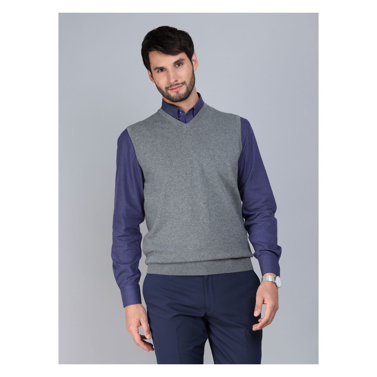 ARROW - Sweater Sin Mangas Regular Fit Gris Arrow ARROW