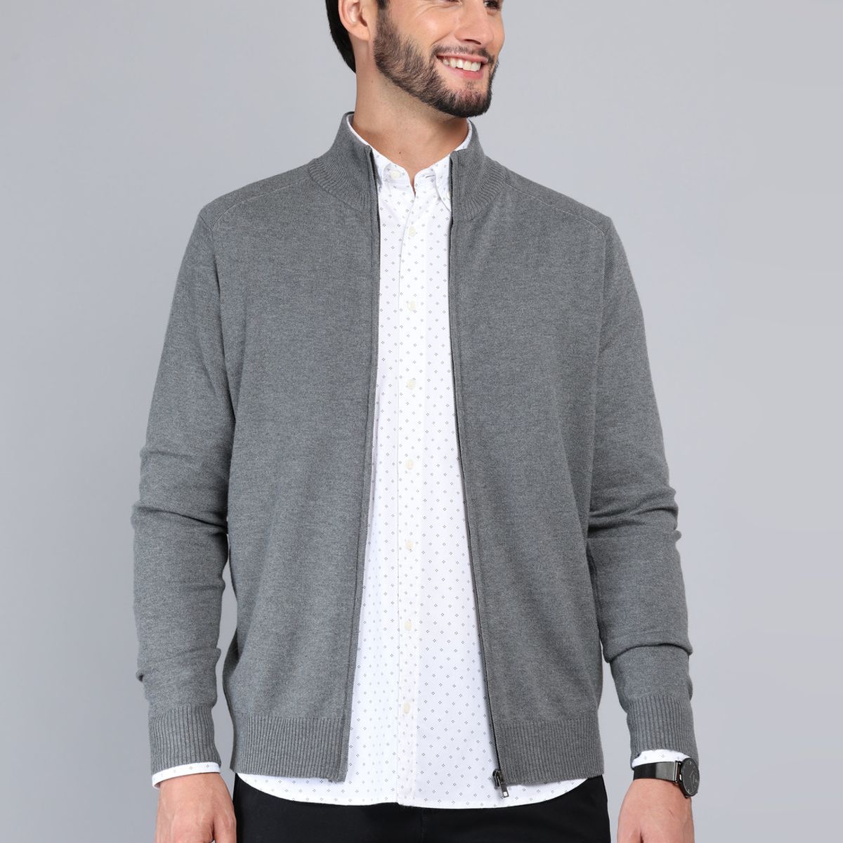 ARROW - Sweater Cuello Alto Regular Fit Gris Arrow ARROW