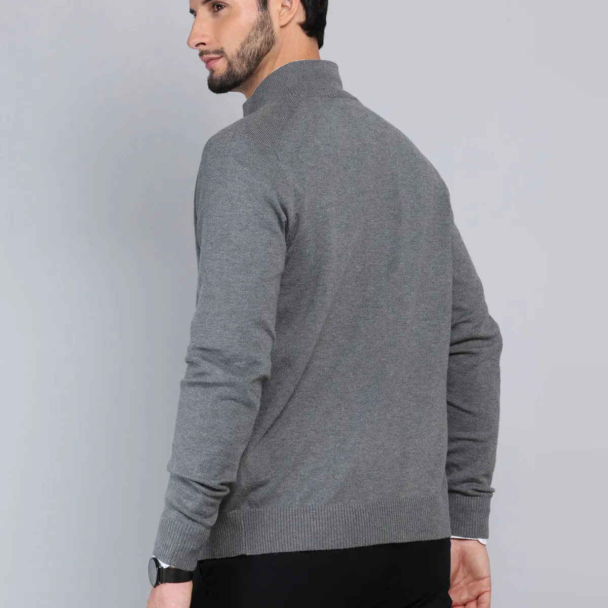 ARROW - Sweater Cuello Alto Regular Fit Gris Arrow ARROW