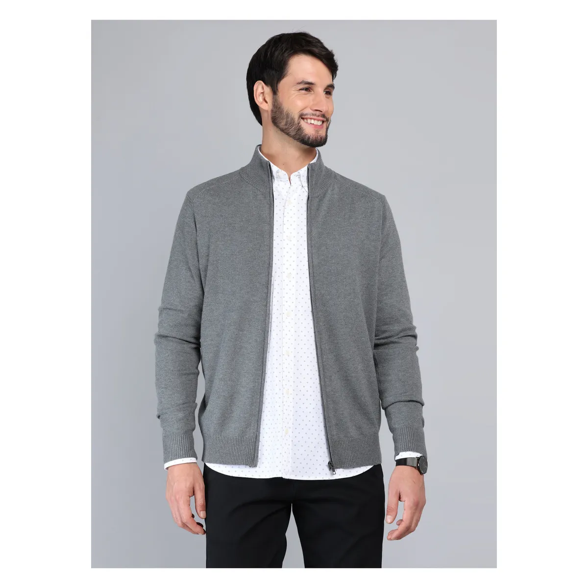 ARROW - Sweater Cuello Alto Regular Fit Gris Arrow ARROW