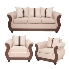 GENERICO - JUEGO DE LIVING 3-1-1 EVA BEIGE