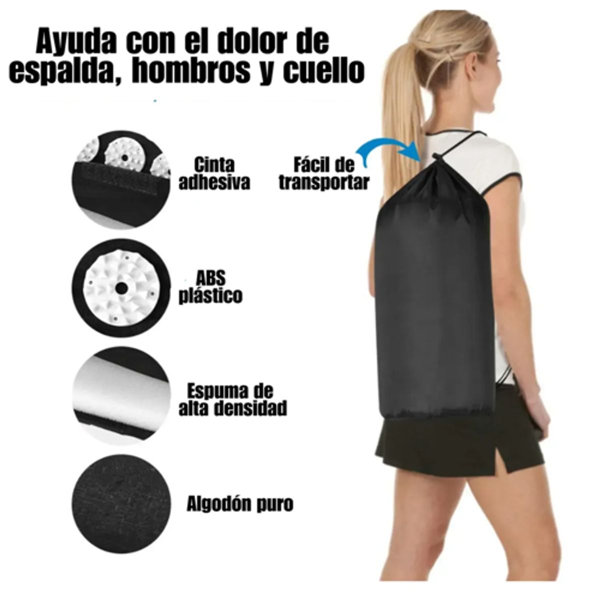 MOVI - Alfombra yoga acupuntura + cojin