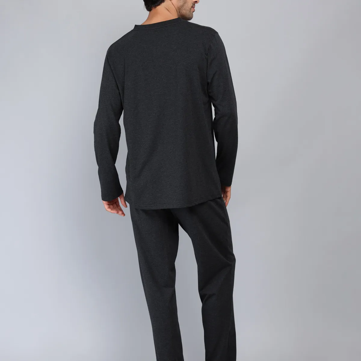 PIERO BUTTI - Pijama Largo Regular Fit Gris Oscuro Piero Butti PIERO BUTTI