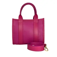 ARIELS - Cartera de cuero Venezia - Fucsia