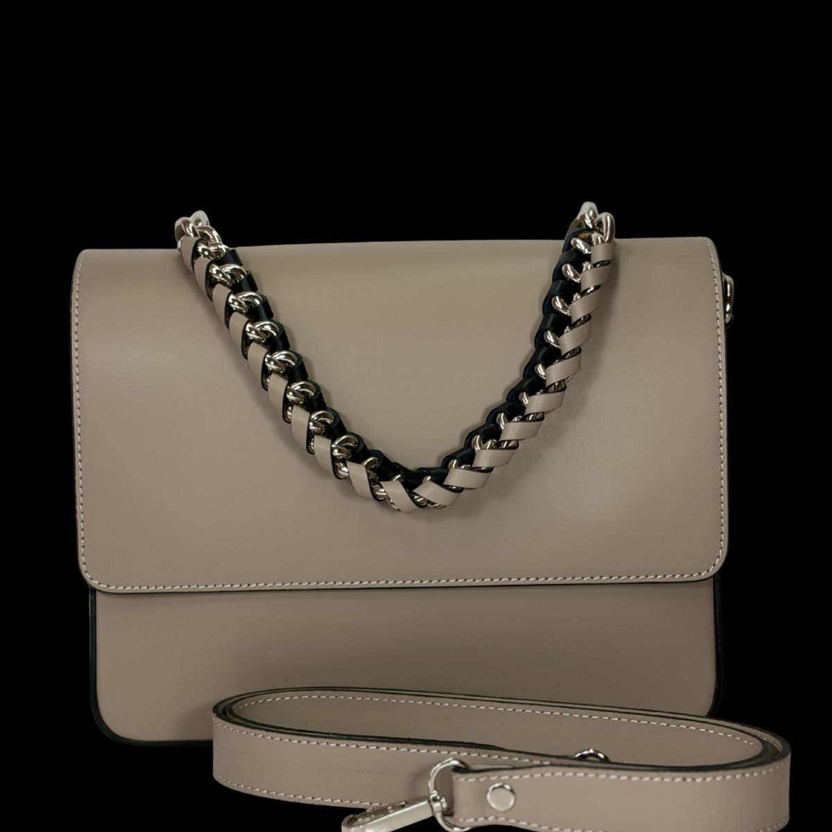 ARIELS - Cartera de cuero Verona - Greige