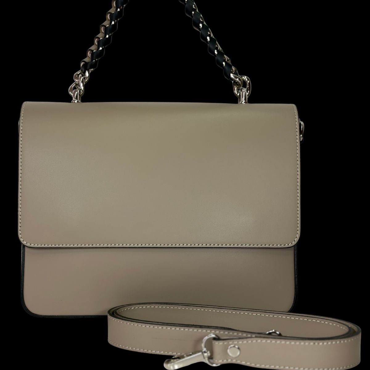 ARIELS - Cartera de cuero Verona - Greige