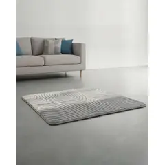 GENERICO - ALFOMBRA TEXTURIZADA COLOR GRIS CLARO