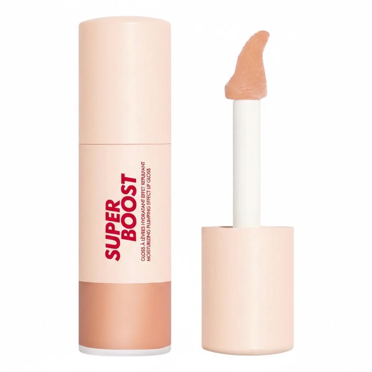MAKE UP FOR EVER - Brillo Labial Hidratante + Voluminizador Super Boost - 04 Latte Glaze
