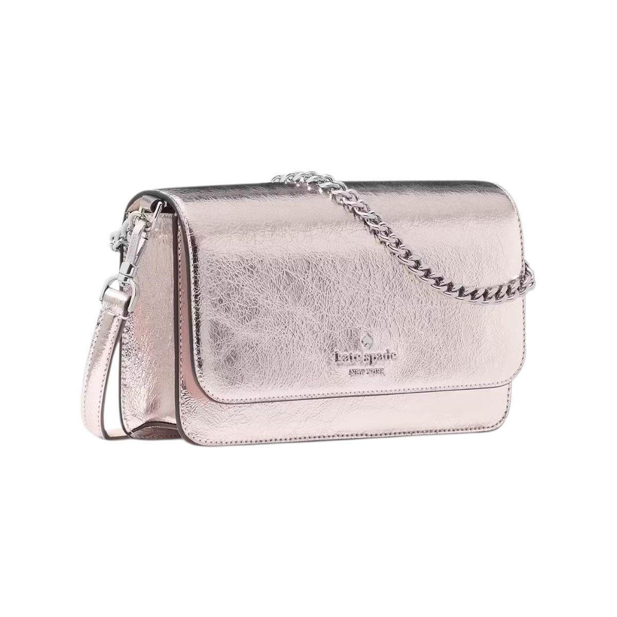 KATE SPADE - Bolso Crossbody Kate Spade Madison Crinkle Metallic KN218