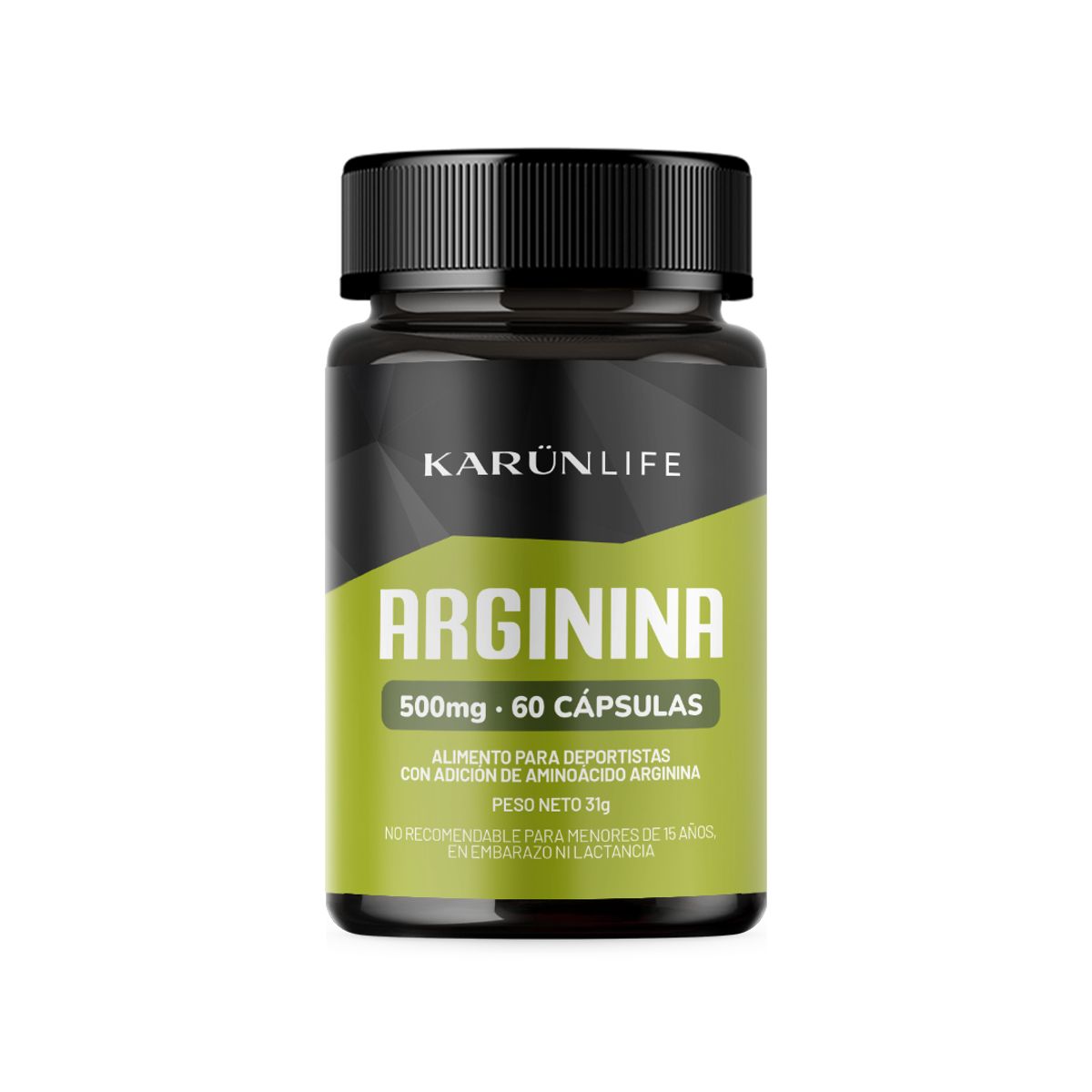KARUNLIFE - Arginina 500 mg 60 Cap Karun Life