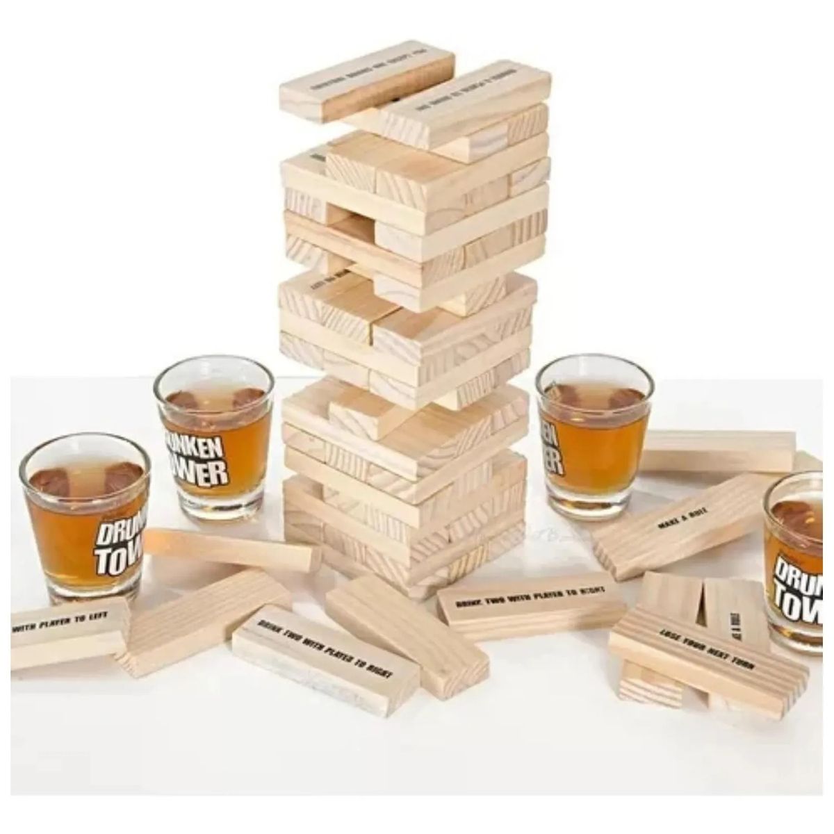 GENERICO - Juego De Shots Drunken Tower Juego De Mesa Para Fiestas