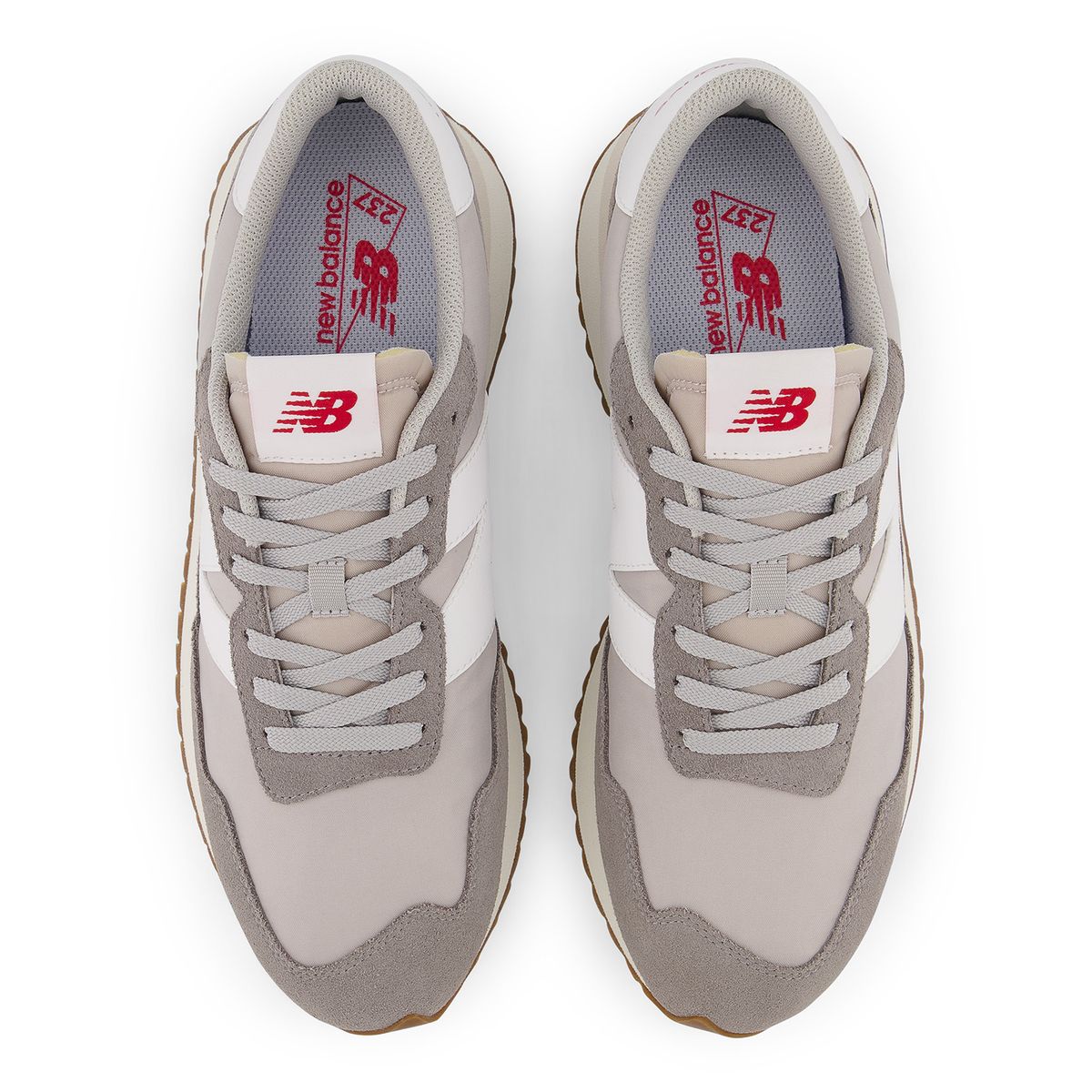 NEW BALANCE - Zapatillas Urbanas Hombre New Balance 237 Beige/Roja