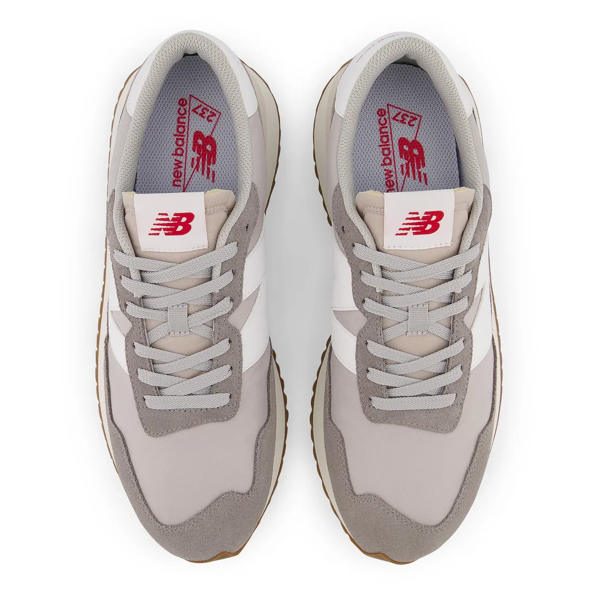 NEW BALANCE - Zapatillas Urbanas Hombre New Balance 237 Beige/Roja