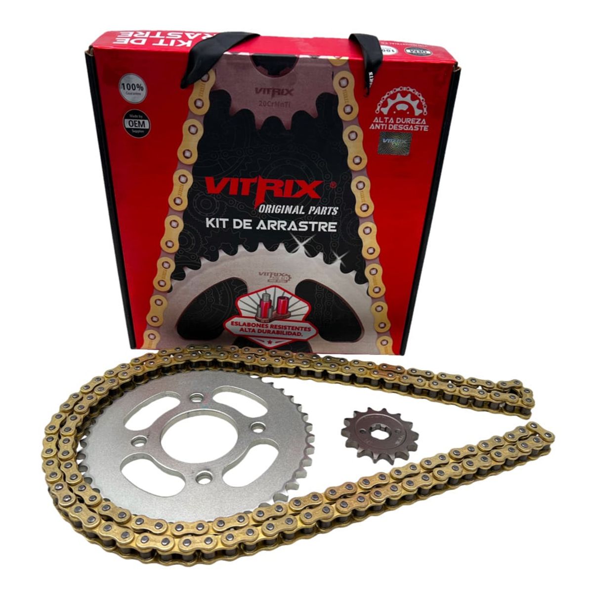 GENERICO - KIT TRANSMISIÓN PULSAR-NS150160PULSAR-180220 1545 428H-140L VITRIX