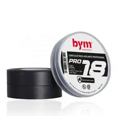 GENERICO - Cinta Aislante PVC 19mm x 20 metros Pro 18 Negro