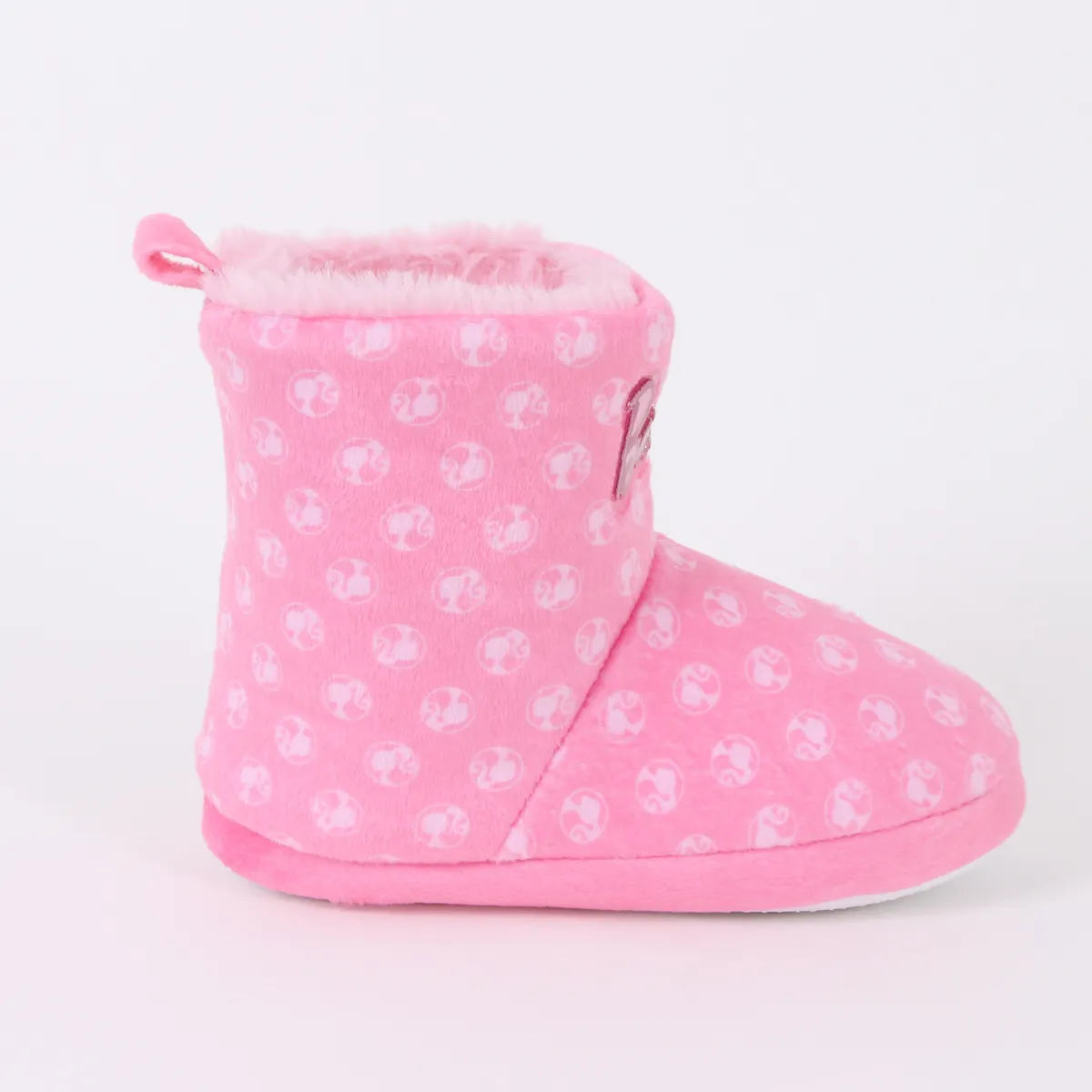 BARBIE - Pantufla Bota Niña Invernal Logo Print Rosado Barbie