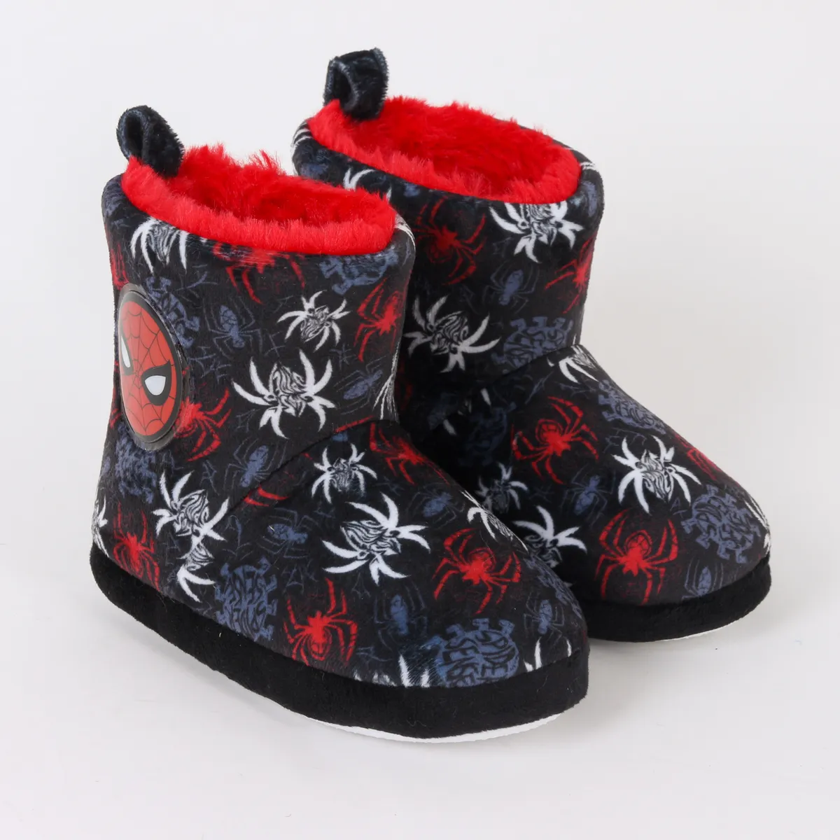 MARVEL - Pantufla Bota Niño Invernal Full Print Spiderman Gris Marvel