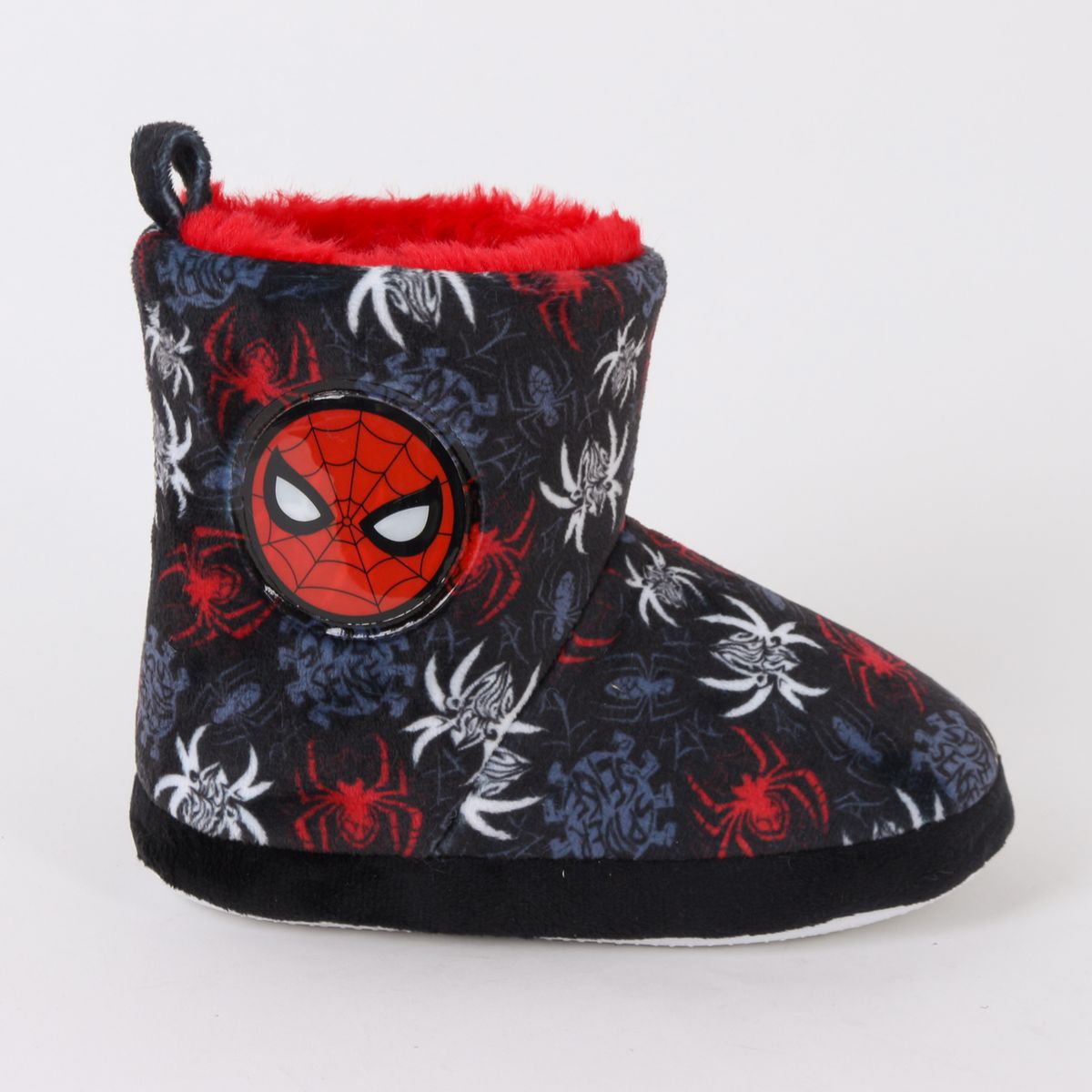 MARVEL - Pantufla Bota Niño Invernal Full Print Spiderman Gris Marvel