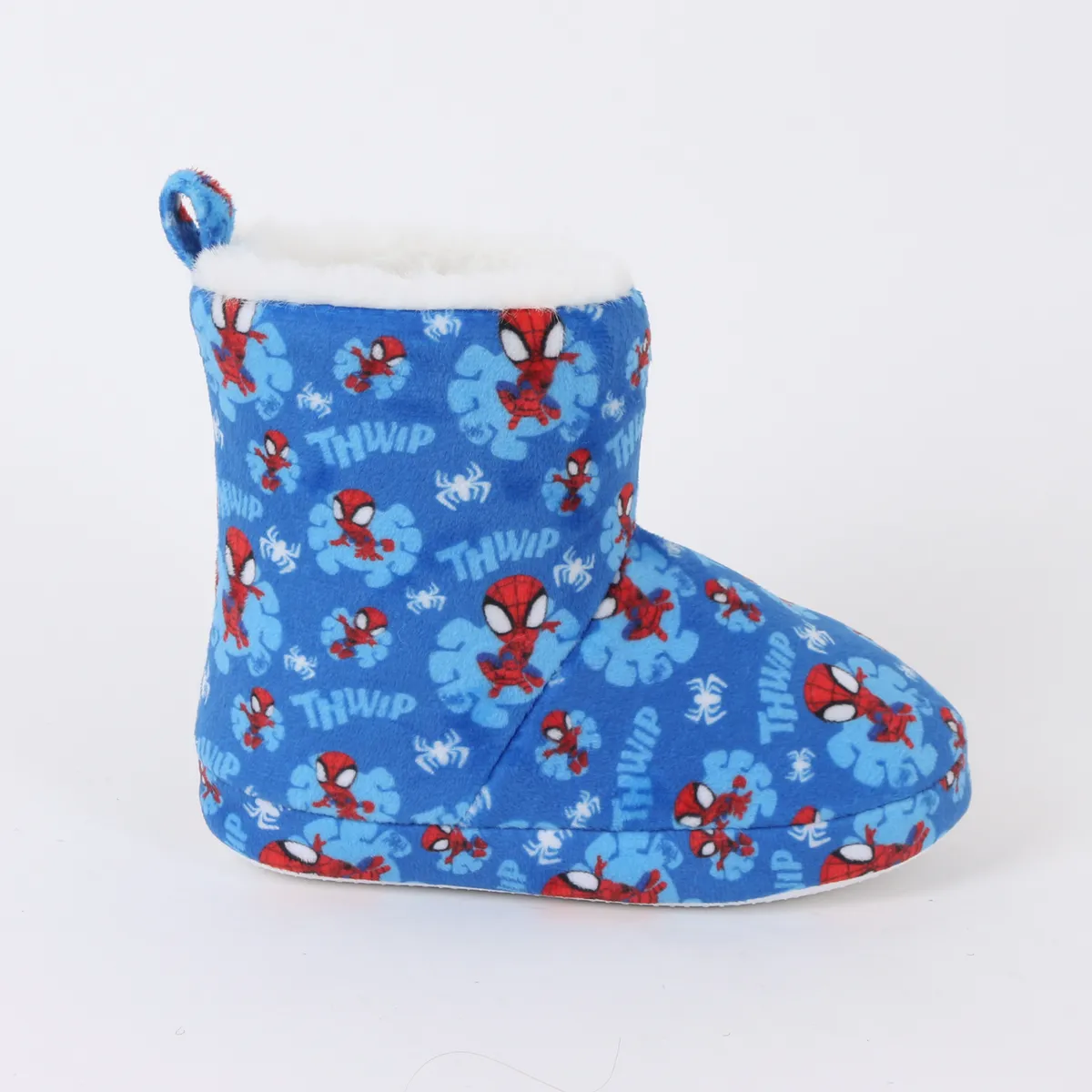 MARVEL - Pantufla Bota Niño Invernal Full Print Spidey Azul Marvel