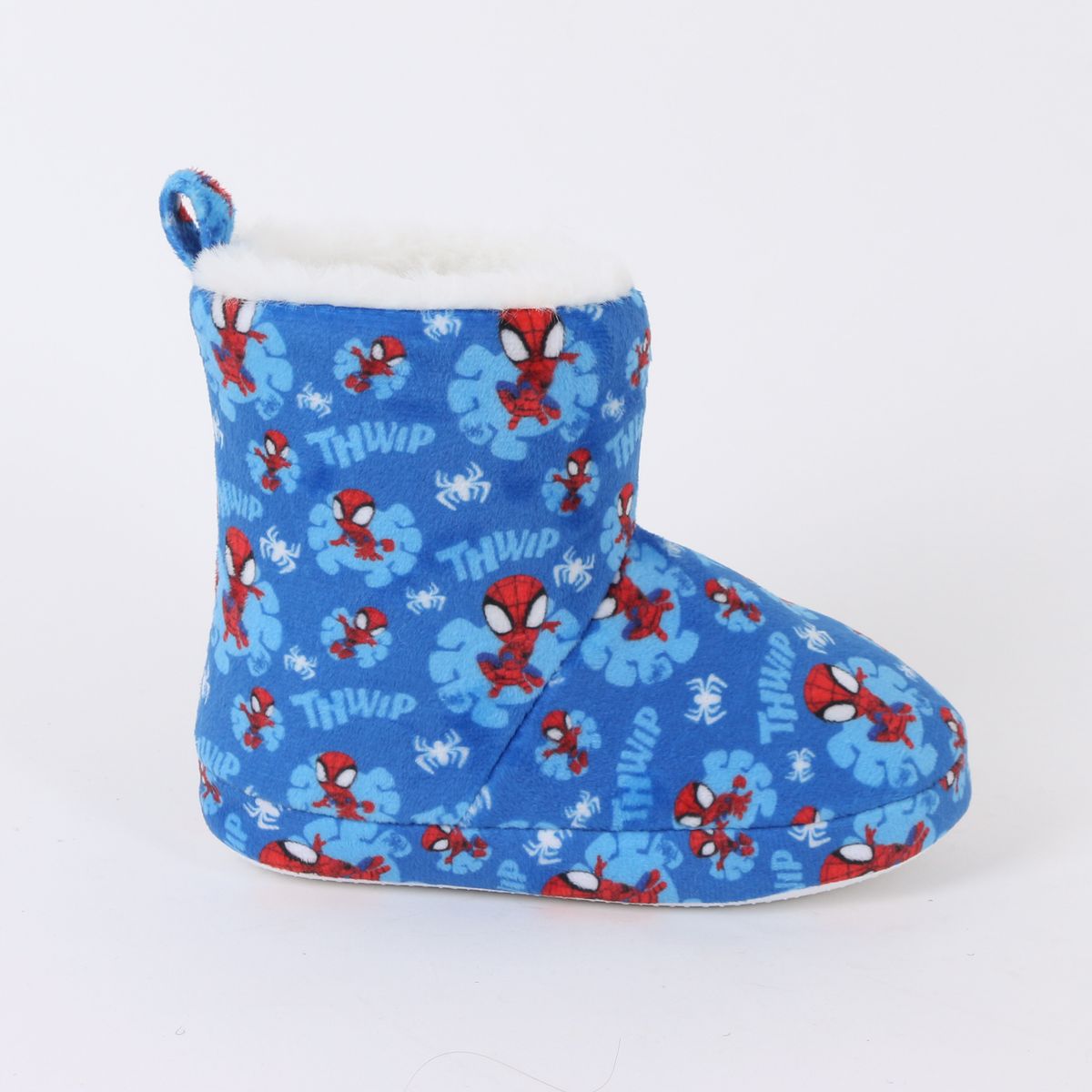 MARVEL - Pantufla Bota Niño Invernal Full Print Spidey Azul Marvel