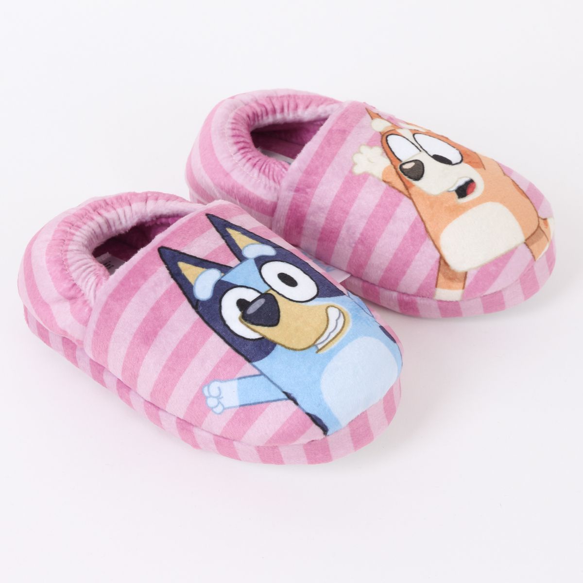 BLUEY - Pantufla Niña Rayas Rosado Bingo & Bluey