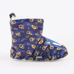 SONIC - Pantufla Bota Niño Invernal Full Print Rings Azul