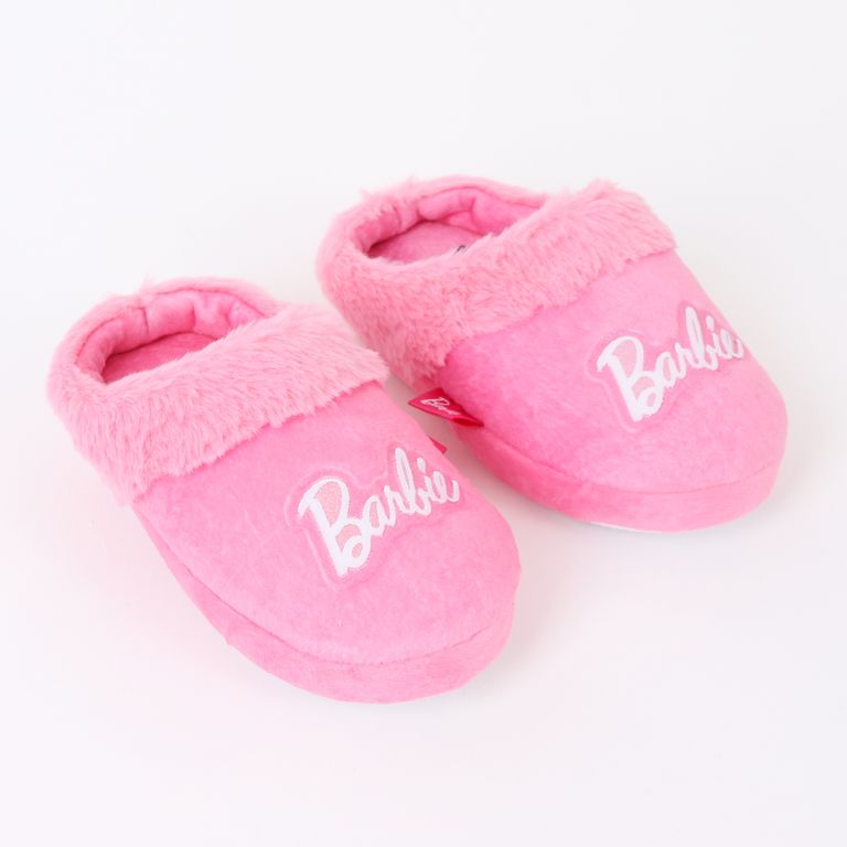Pantufla Niña Invernal Logo Rosado