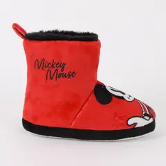 DISNEY - Pantufla Bota Niño Invernal Mickey Mouse Rojo