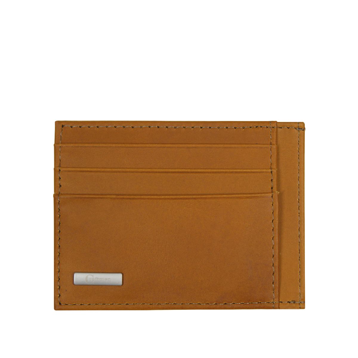 CRAFTMEN - Tarjetero Hombre 100% cuero Natural