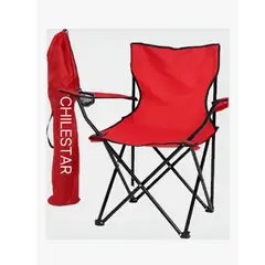 GENERICO - Silla de camping - Unidad color rojo
