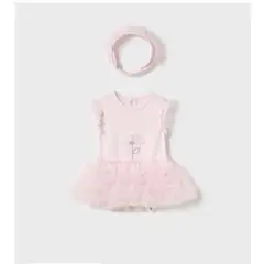 MAYORAL - Body tutú con diadema recién nacida
