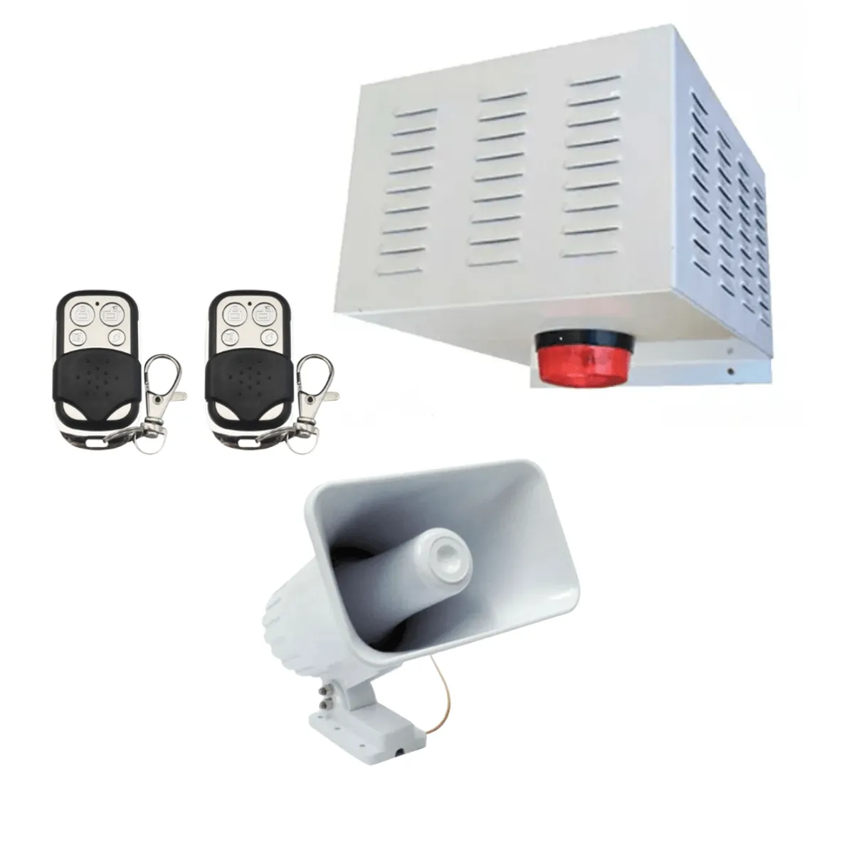 IMPOTEC - Alarma Comunitaria 30 Watts + 2 Controles