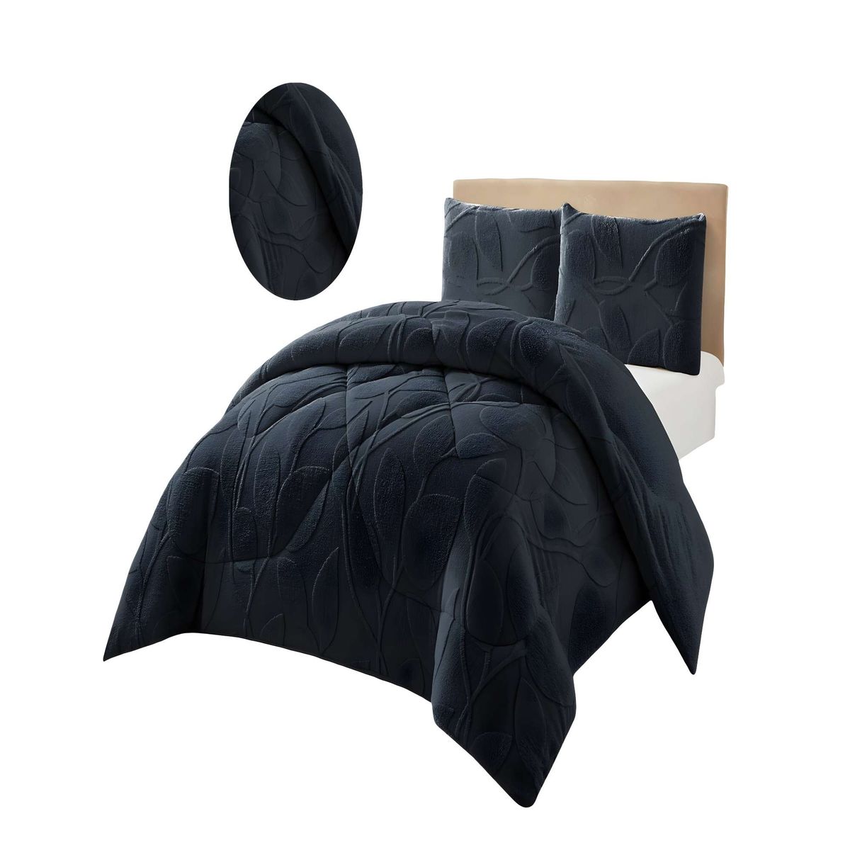 GENERICO - PLUMON DE INVERNO  2 PLAZAS NEGRO