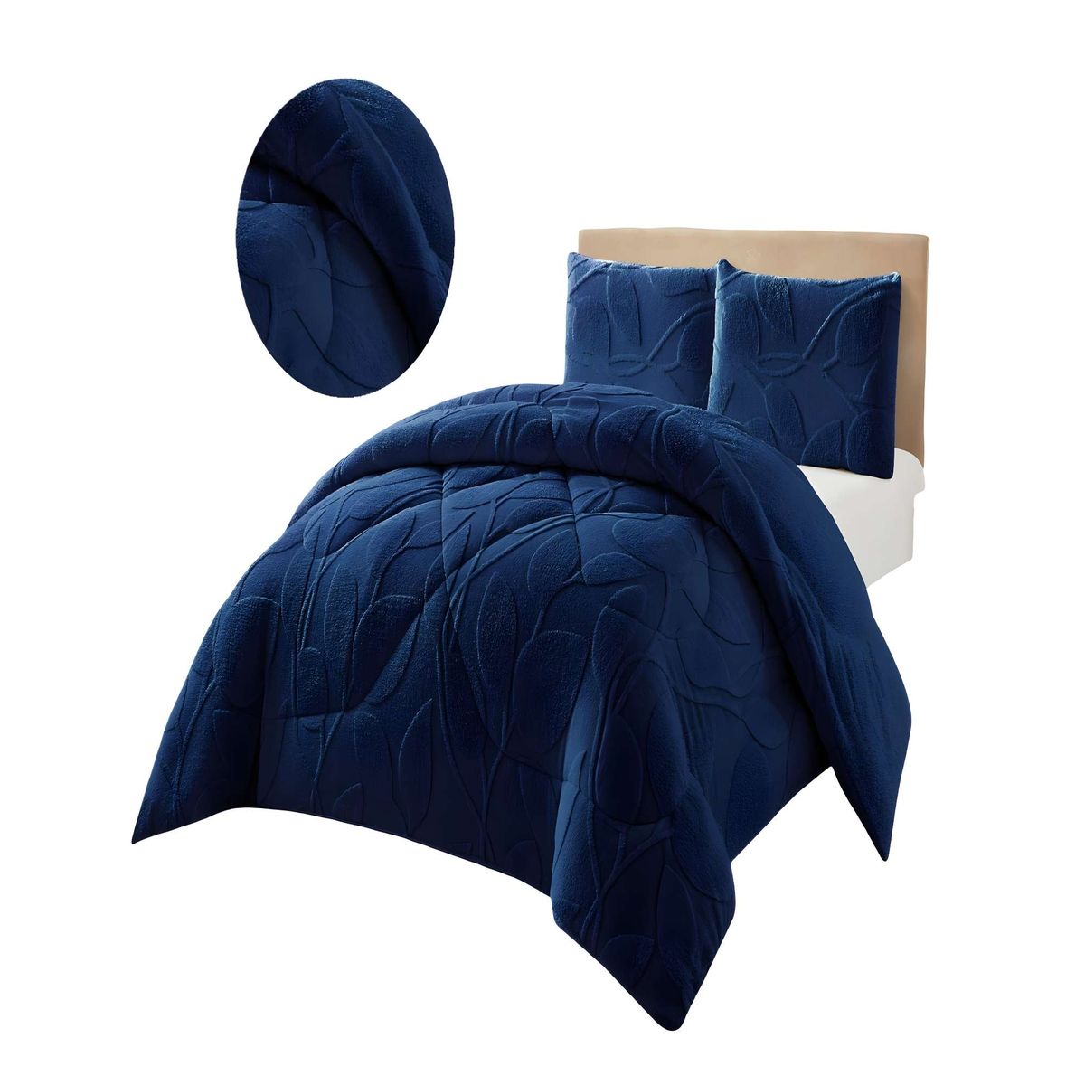 GENERICO - PLUMON DE INVERNO  2 PLAZAS AZUL_.