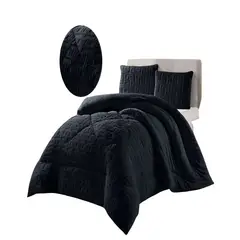 GENERICO - PLUMON DE INVERNO 2 PLAZAS NEGRO