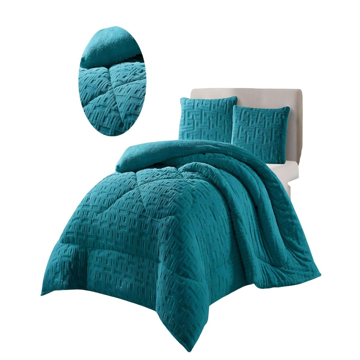 GENERICO - PLUMON DE INVERNO  2 PLAZAS TURQUESA