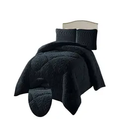 GENERICO - PLUMON DE INVERNO 2 PLAZAS NEGRO