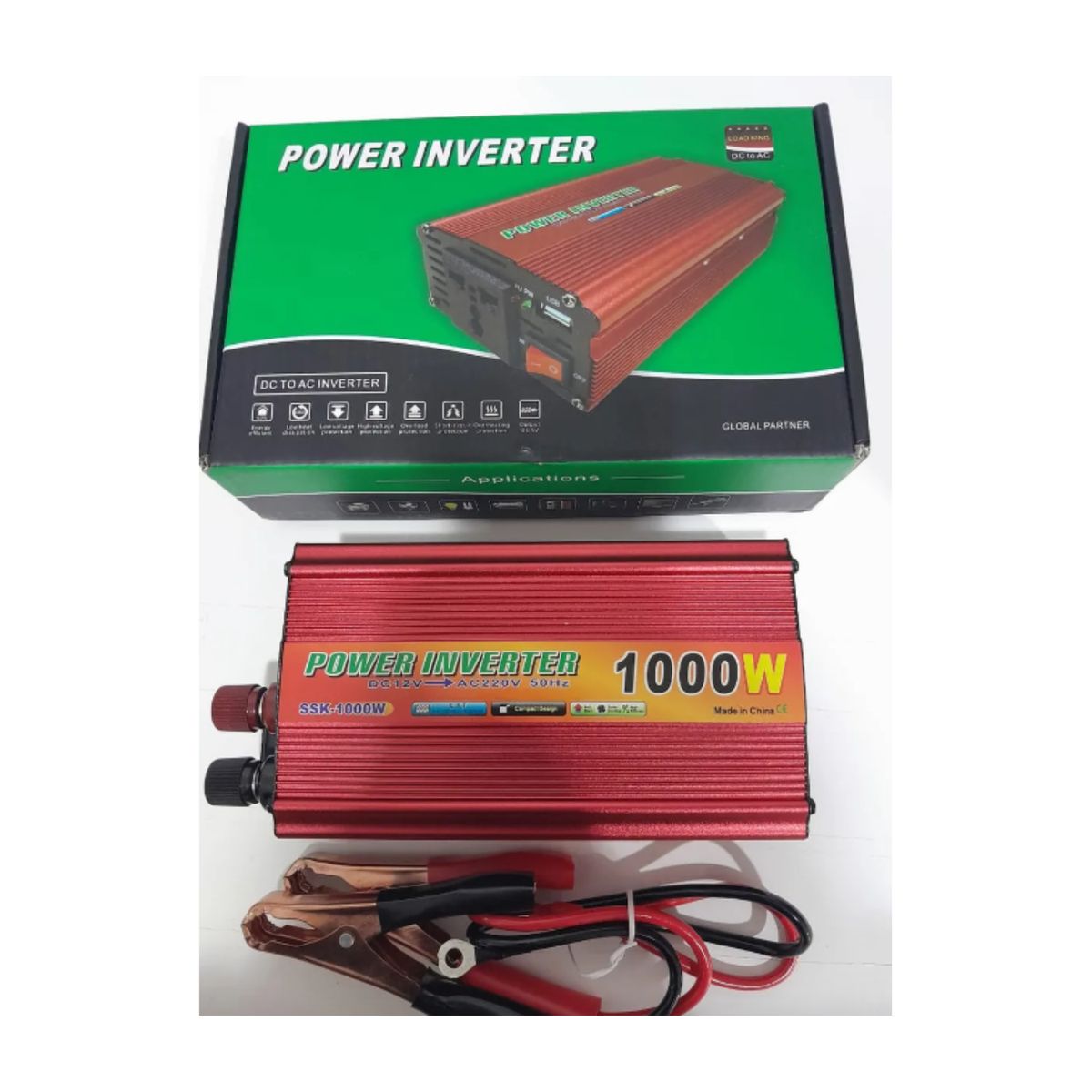 GENERICO - Inversor Convertidor De Corriente De Coche 1000w 12v220v