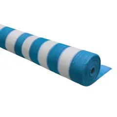 FULLSELLO - Malla Raschel 4.2 Mts X 10 Mts 80% Sombra Azul con Blanco