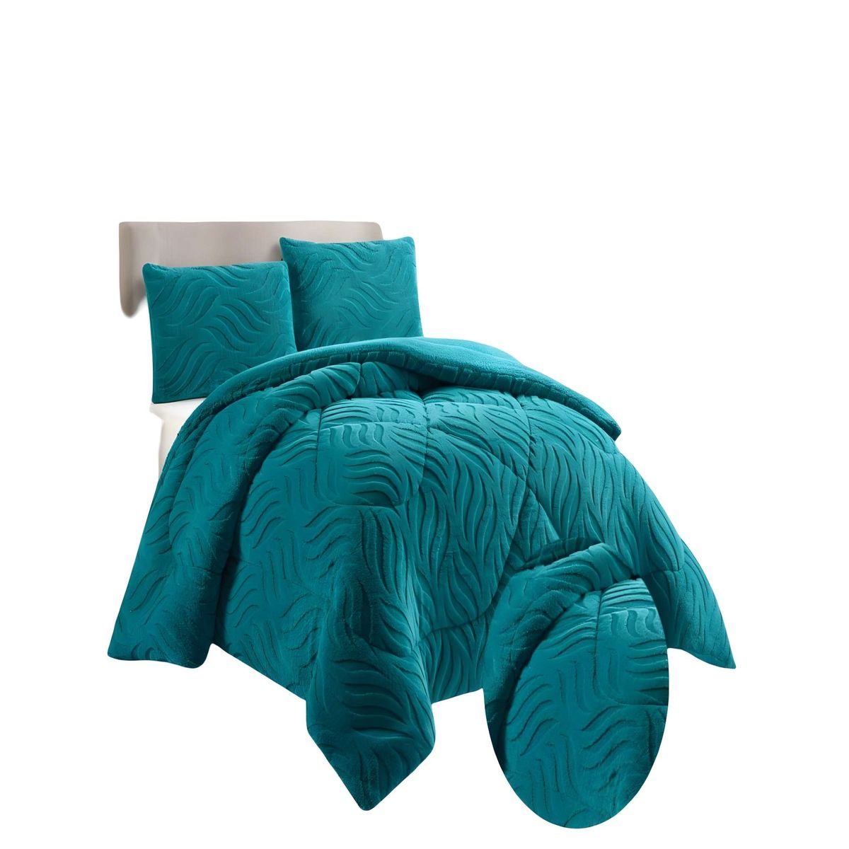 GENERICO - PLUMON DE INVERNO  2 PLAZAS TURQUESA