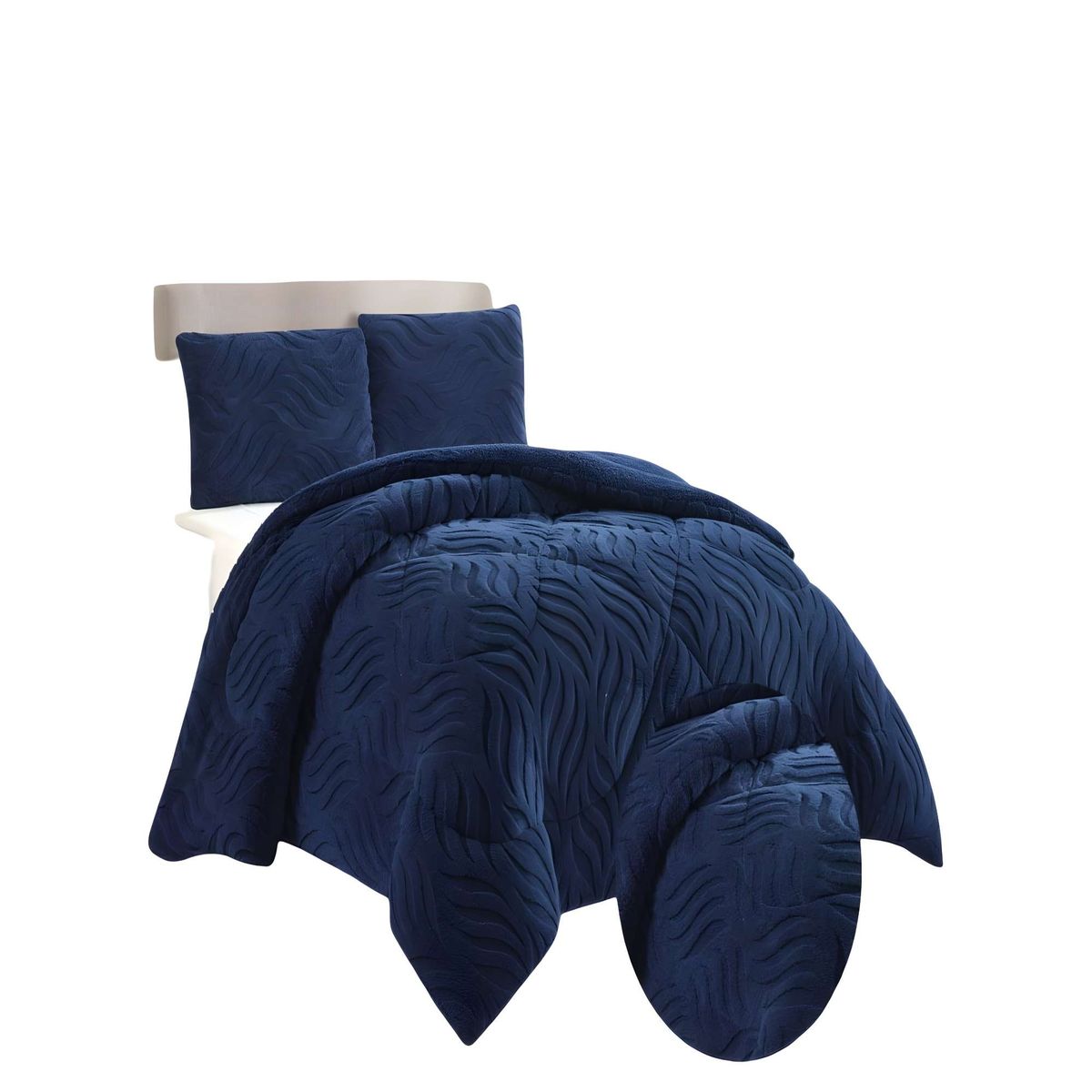 GENERICO - PLUMON DE INVERNO  2 PLAZAS AZUL O