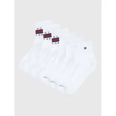 TOMMY HILFIGER - Pack De 6 Pares De Calcetines Athletic Blanco